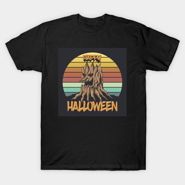 happy halloween t-shirt T-Shirt by moussatee